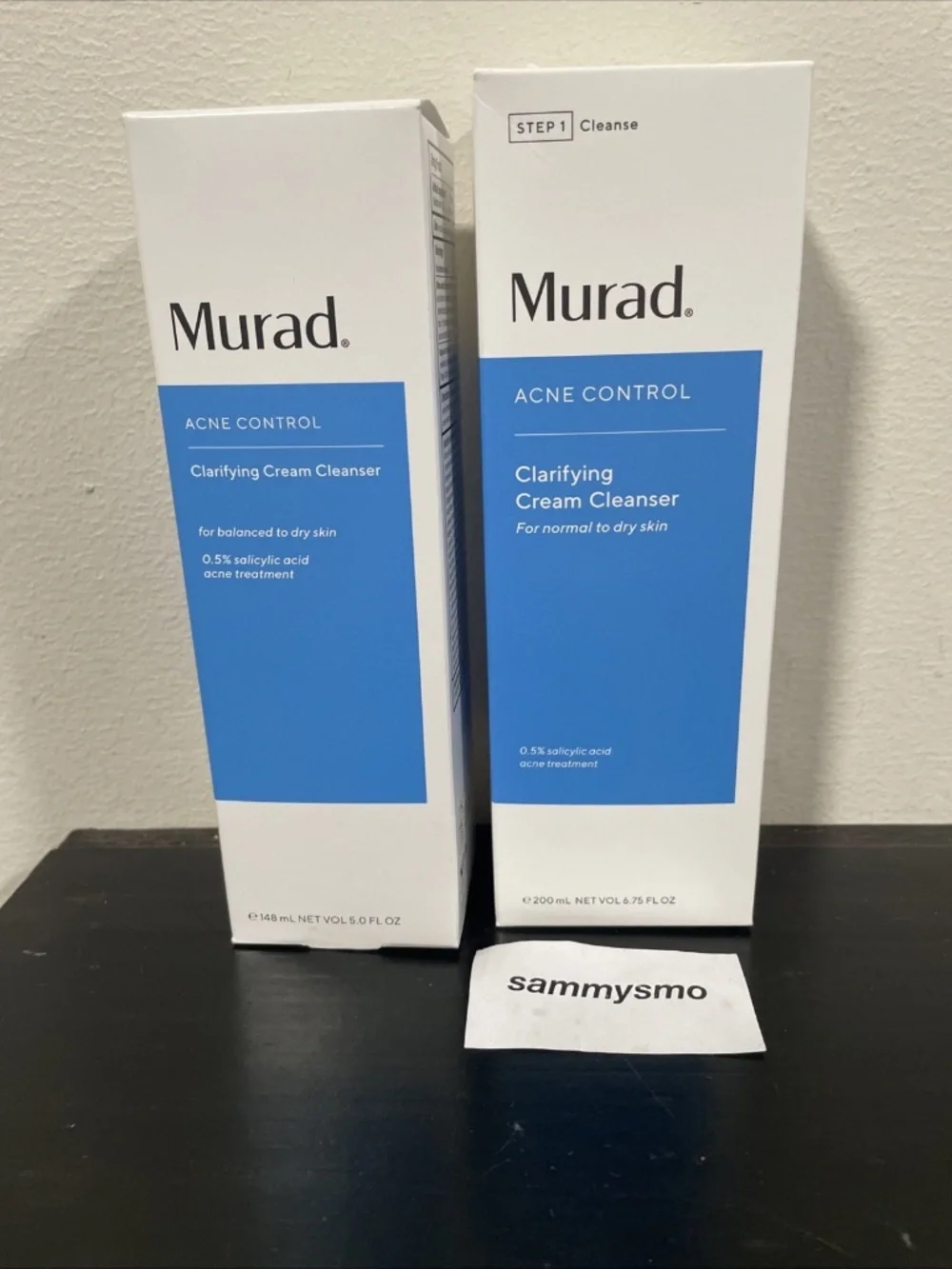 Murad Acne Control Clarifying Cream Cleanser salicylic acid 5oz & 6.75 oz 2027
